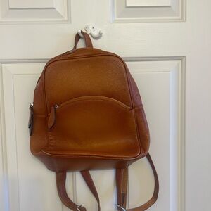 Leather backpack